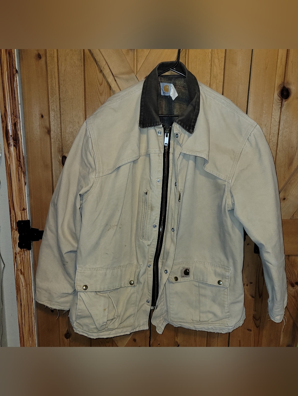 Carhartt Vintage CB2595 Union Made USA DISTRESSED Duck Jacket 2XL Mens